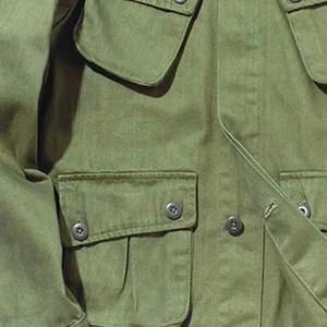 Men's 100% Cotton Vintage Multi-Pocket Safari <b>Jacket</b> Casual <b>Worker</b> Street Wear with Button Decoration for Autumn Canvas Fabric - Product Image 2