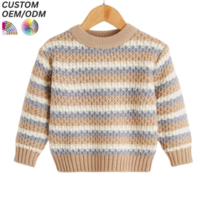 Pull-over personnalisé pour garçons, en coton respirant et écologique, vêtements d'hiver pour enfants, support OEM ODM pour la vente en gros - Product Image 4