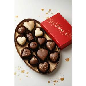 Luxury <b>Heart</b> Shape <b>Chocolate</b> Serving Tray Gold Glitter Metal Decorative Platter Wedding Gift Sweets Display Tray for Home Decor - Product Image 1