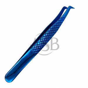 Pince à cils à angle de 65 degrés pour extensions de cils, en acier inoxydable, logo personnalisé, pince à cils volume, instrument de beauté - Product Image 4