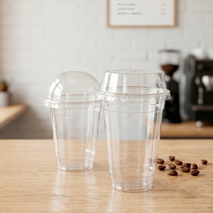 Gobelets jetables à paroi simple QUANG QUAN, diamètre 95 mm, 22 oz, gobelets en plastique PP transparent pour boissons froides, bubble tea et café - Product Image 4