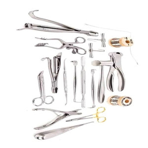 Ensemble d'instruments chirurgicaux orthopédiques vétérinaires de qualité supérieure en acier inoxydable, kit d'outils manuels pour la chirurgie osseuse, professionnel, CE - Product Image 2