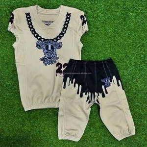 Camiseta de Fútbol Americano de Manga Corta de Verano, Transpirable, de Secado Rápido, que Absorbe la Humedad, de Alta Calidad, Talla Personalizada, Nuevo Uniforme de Moda - Product Image 3