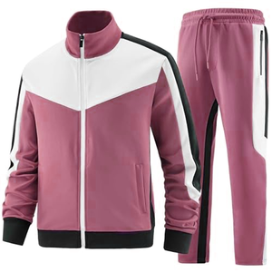 Traje Deportivo de Dos Piezas para Hombre con Cuello Alto y Cremallera, Duradero, Venta al por Mayor, Suministro del Fabricante - Product Image 3