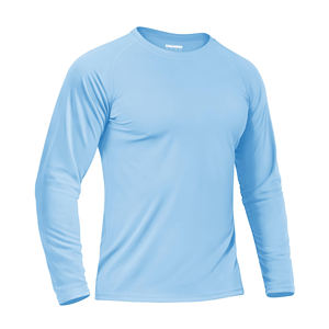 Rashguard personnalisé en gros pour hommes, manches longues, séchage rapide, protection UV, pour le surf, la natation et l'entraînement physique - Product Image 5