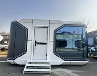 Capsule Spatiale Modulaire Préfabriquée de Luxe en Acier de Haute Qualité, Style Moderne, Type Apple, pour Appartement ou Hôtel