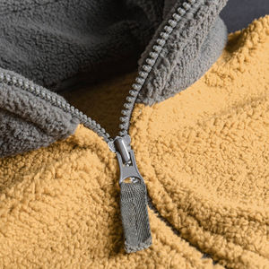 Chaqueta de lana sherpa 100% personalizada al por mayor para hombre, de calidad premium, estilo casual y moderno, con cuello alto, para invierno. - Product Image 6