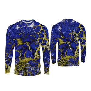 เสื้อคลุมกันแดดแบบมีฮู้ด แขนยาว สำหรับตกปลา เสื้อเจอร์ซีย์ตกปลาแบบสั่งทำพิเศษ ป้องกันแสงแดด คุณภาพสูง ผลิตจากโพลีเอสเตอร์ 100% - Product Image 2