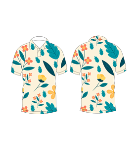 Camisa Polo con Estampado Botánico Tropical para Hombre, Camiseta de Verano de Manga Corta, Cuello Casual con Botones, Transpirable y Ligera - Product Image 3