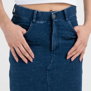 Jupes en jean pour filles et femmes, style américain rétro, jupes décontractées amples et droites pour femmes, collection automne 2026 - Product Image 3