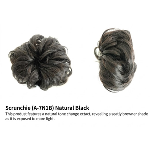 Chignon synthétique coréen pour femme, extension de chignon élastique, postiche pour chignon ou coiffure relevée (A-7) - Product Image 5