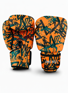 Guantes de Boxeo Ligeros y Protectores, Guantes de Entrenamiento y Sparring para Kickboxing y MMA, Estilo de Cuero PU, Guantes con Absorción de Impactos - Product Image 4