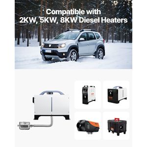 In acciaio inossidabile 118.1 pollici flessibile riscaldatore Diesel tubo di scarico 2 morsetti 2KW 5KW 8KW Tuning Kit di accessori per sistema di scarico - Product Image 3