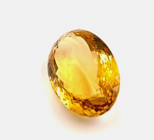 Superbe Pierre Précieuse Naturelle Citrine de Qualité Supérieure, Coupe Ovale, Jaune, Facettée, Effet de Couleur, ORGANIC GEMS NT-3 - Product Image 2
