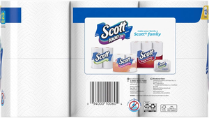 Papier toilette Scott, 1000 feuilles par rouleau, 12 rouleaux, papier hygiénique - Product Image 2