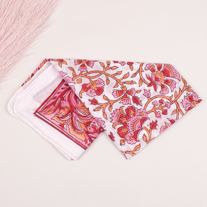Pañuelo de Algodón Orgánico con Estampado Artesanal, Estilo Indio Tradicional con Diseño Floral, Pañuelo de Algodón Unisex Hecho a Mano de Lujo, Venta al Por Mayor - Product Image 5