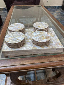 Plateau rectangulaire en imitation coquillage antique, fait à la main, de qualité supérieure, écologique, ensemble de brûleur, décoration d'intérieur, best-seller - Product Image 5