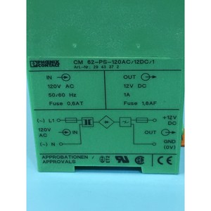 <b>3</b> PHOENIX CONTACT CM62-<b>PS</b>-120AC/12DC/1 POWER - Trusted Global Legacy Semiconductor Equipment and Parts at - Product Image 3