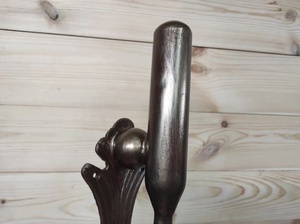 Traditional <b>Cast</b> Iron Fence Hardware Wall-mounted Decorative Handle Ball-shaped End Fences Gates Home Security Smooth Surface - Product Image 5