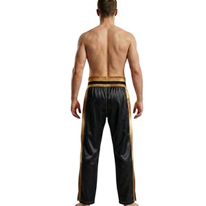 Pantalon de boxe athlétique en satin de qualité supérieure, respirant, léger, pour l'entraînement et les combats, avec ceinture renforcée, durable - Product Image 2