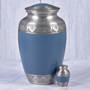 Urna Funeraria de Latón con Patrón de Hojas Rojas y Doradas, Superficie Mate, para Cenizas Humanas, Urna Conmemorativa y Funeraria - Product Image 6