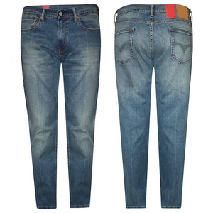 High Quality Custom Latest Design New Style Plus Size Men Garment Dyed Lightweight <b>Elastic</b> Waist Denim <b>Jeans</b> - Product Image 1