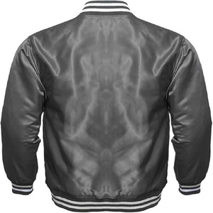 High Quality Silk Satin Varsity Jackets for <b>Men</b> New Arrival Customized Red Button Outdoor Fashion Hot Selling <b>Men's</b> Clothing - Product Image 1