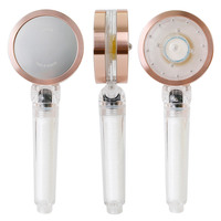 FONAH S850 OEM ODM Robinet de douche sur pied en acier inoxydable, design traditionnel, avec filtre à vitamine C et double poignée, jet pluie