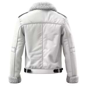 Veste en cuir enduit sur mesure pour homme CLOVIX SPORTS, fermeture éclair sur le devant, col montant, imperméable, respirante, hiver, qualité supérieure, prix bas - Product Image 6