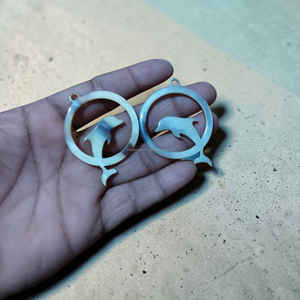 Pendientes y colgantes artesanales de cuerno de búfalo y buey, joyería tribal natural a precio de mayorista. - Product Image 2