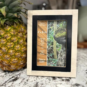 Cadre photo vertical carré moderne en bois MDF éco-responsable fait main de qualité supérieure avec incrustation en résine, logo personnalisé, luxe, vente en Inde - Product Image 1