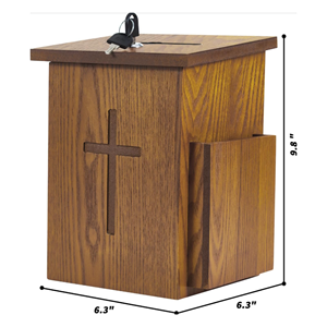 Boîtes à dons en bois, boîtes d'offrandes pour l'église, boîte de collecte d'offrandes en forme de croix, idéale pour les églises, les écoles, les hôtels, en provenance du Vietnam - Product Image 2
