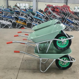 Vietnam-Made High Quality Solid <b>Wheelbarrow</b> with Pneumatic Wheel and Plastic Metal Tray for Garden Construction - Product Image 6