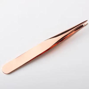 Pince à épiler antistatique en acier inoxydable de haute précision, prise en main parfaite, conception durable pour la pose professionnelle des cils et des sourcils - Product Image 1