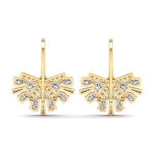 REYES Pendientes de Lujo de Plata de Ley 925 con Moissanita y Oro Amarillo de 14K/18K para Mujer, Joyería Fina - Product Image 4