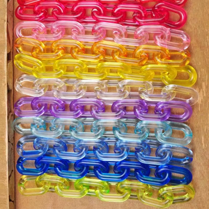 Liens de chaîne en résine colorés et imperméables pour la décoration de mariage, d'anniversaire, d'Halloween et de Noël - Product Image 1