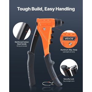 Kit de Remachadora Manual de Alta Resistencia, 200 Remaches Ciegos, 4 Puntas Intercambiables, 4 Brocas, Herramienta de Transporte, Reparación de Automóviles - Product Image 3