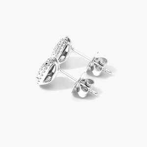 Magnifiques boucles d'oreilles en argent 925 avec diamants Moissanite, forme ronde brillante, bijoux élégants et luxueux, cadeau idéal pour un anniversaire ou un mariage - Product Image 3