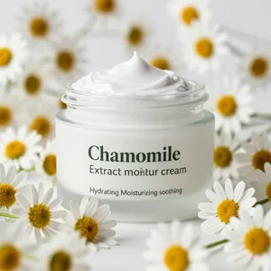 Crema Facial Energética de Manzanilla con Glicerina, Niacinamida, Ácido Hialurónico y Adenosina, Sin Parabenos, Hidratante, Calmante y Reparadora para Todo Tipo de Piel - Product Image 1