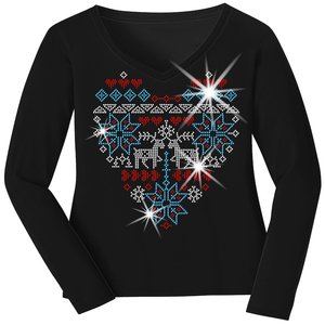 Unisex Merry Christmas <b>Raglan</b> <b>Sleeve</b> <b>Long</b> <b>Sleeve</b> Color Block Front Logo Eco-Friendly Breathable <b>T</b>-<b>Shirt</b> - Product Image 2