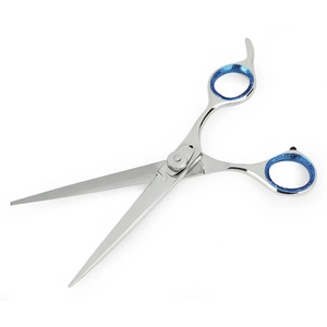Ciseaux à cheveux professionnels en acier inoxydable à pointe acérée pour droitiers, manche long en plastique, non pliables, pour usage en salon - Product Image 2
