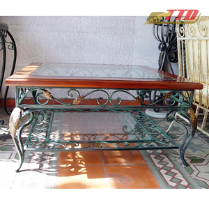 Custom Wrought Iron Dining Table Set Decorative Iron Furniture for Patios Gardens and Outdoor Entertaining - Product Image 6
