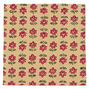 Tissu en voile de coton imprimé à la main, léger, motif floral rose, pour robe et vêtements - Product Image 6