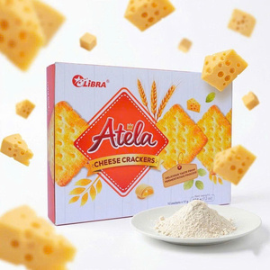 Best Selling Cheese Crackers 204G Crunchy Baked <b>Biscuits</b> ODM Vietnam Supplier - Product Image 1