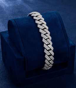 Pulsera de Oro Sólido de 14K con Diamantes Cultivados en Laboratorio, Estilo Cubano, de 7-9 Pulgadas, 6MM-16MM, para Hombre, Unisex, Mujer, Joyería Fina de Hip Hop, Regalo - Product Image 4