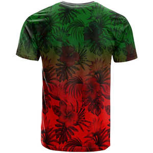 Men's Short Sleeve Floral Print T-<b>Shirt</b> Regular Fit O-Neck Sublimation Transfer <b>100</b>% <b>Polyester</b> Breathable Casual Style - Product Image 4