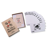 Cartes à Jouer Noires Personnalisées à Bas Prix, Lisses, Imperméables et Durables, pour Jeux de Poker et Organisateur de Jeux de Société