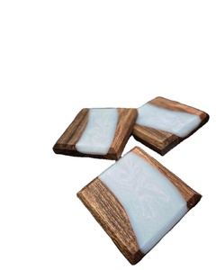 ที่รองแก้วทำจากไม้หินอ่อนทรงกลมสำหรับใช้ในบ้านสำนักงานโรงแรมพิธีขึ้นบ้านใหม่สำหรับวางถ้วยและเครื่องดื่ม - Product Image 1