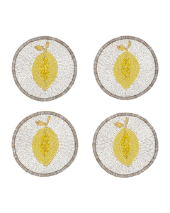 Ensemble de sous-verres décoratifs faits à la main avec des perles de rocaille, designs uniques pour le thé, le café, le vin, etc., sous-verres perlés entièrement faits à la main - Product Image 6