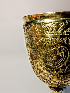Handmade Engraved Brass <b>Wine</b> <b>Goblet</b> Vintage Decorative Brass Chalice Drinking Cup for Home Bar Wedding Restaurant Hotel Party - Product Image 2